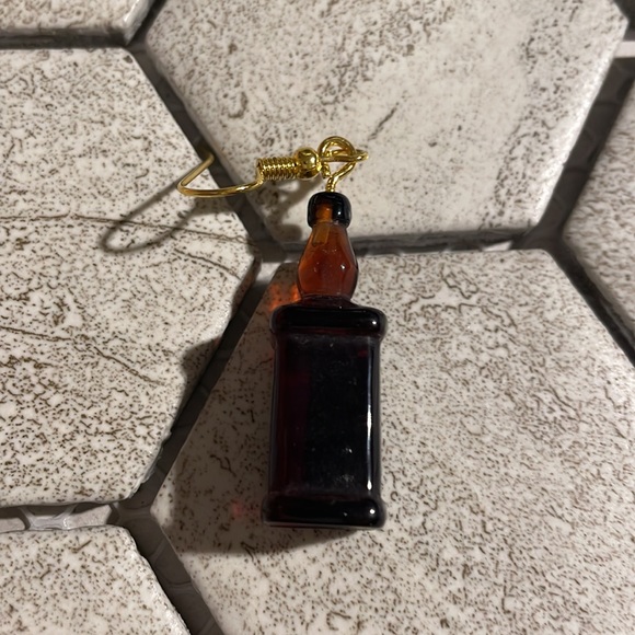 Jack Daniels Bottle Earrings - Picture 4 of 5